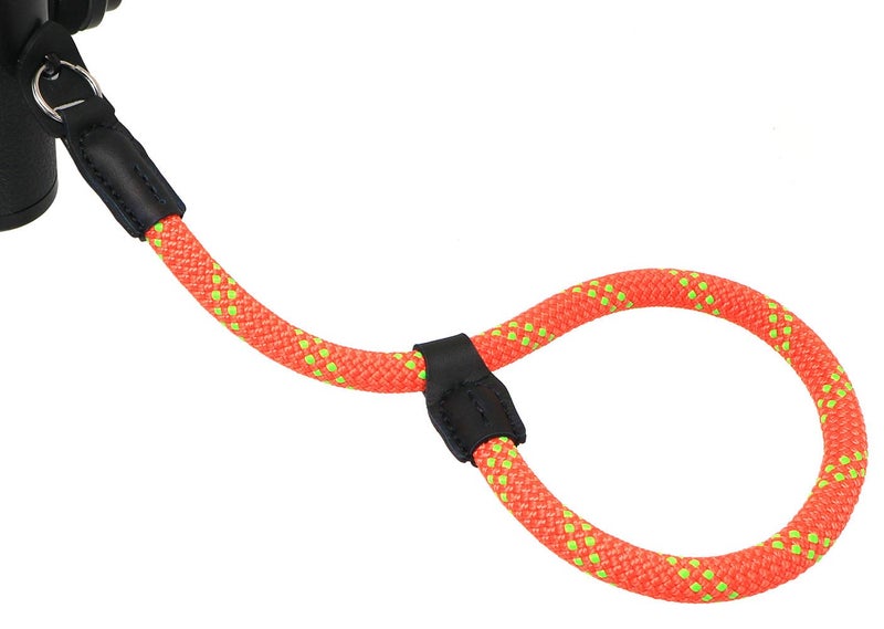 HITHUT Quick Release Camera Hand Strap Wrist Strap for SLR DSLR Digital Mirrorless Cameras Adjustable Climbing Rope Orange Green - Image 2